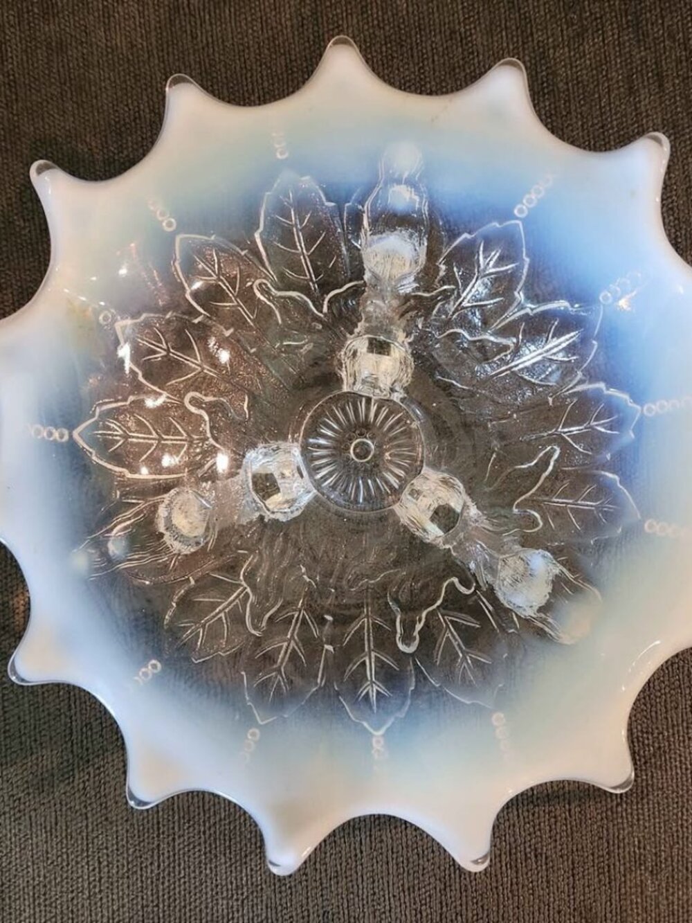 Northwood Glass 3-footed dish